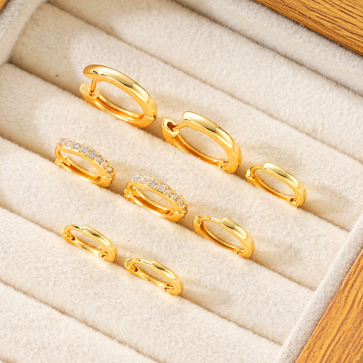 4-Piece Diamond Ear Cuff Set