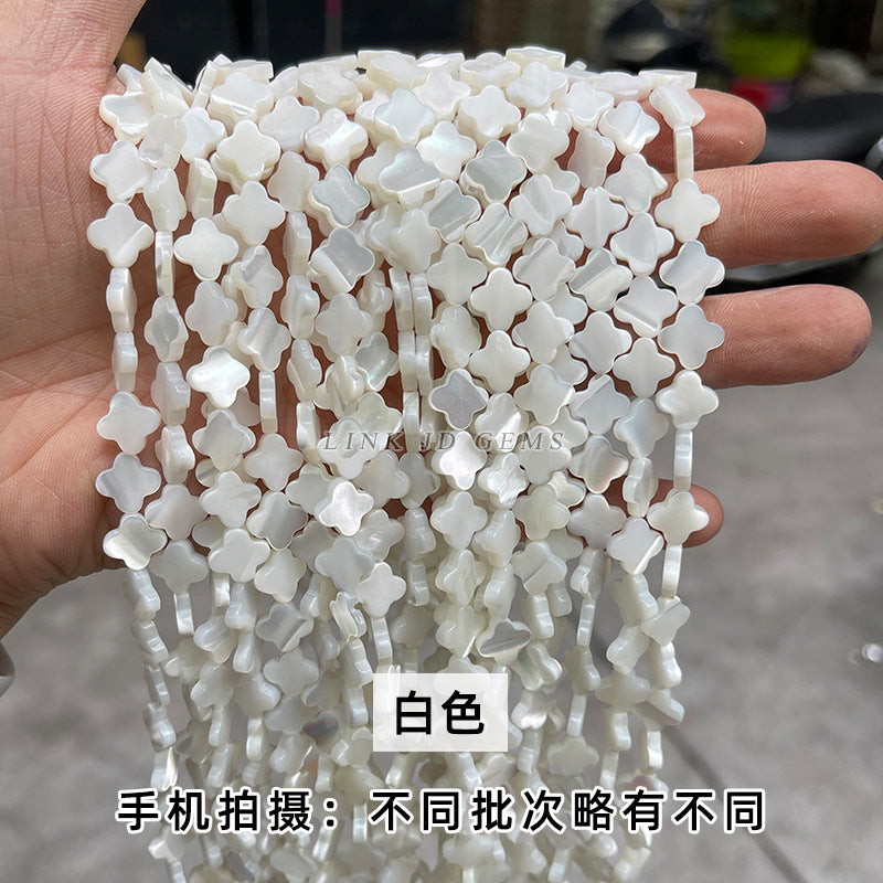 6/8/10 m caracol herradura natural trébol de cuatro hojas cuentas sueltas cuentas de concha 