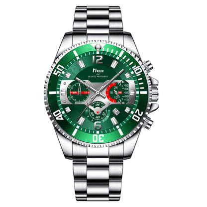 Versatile steel belt quartz watch