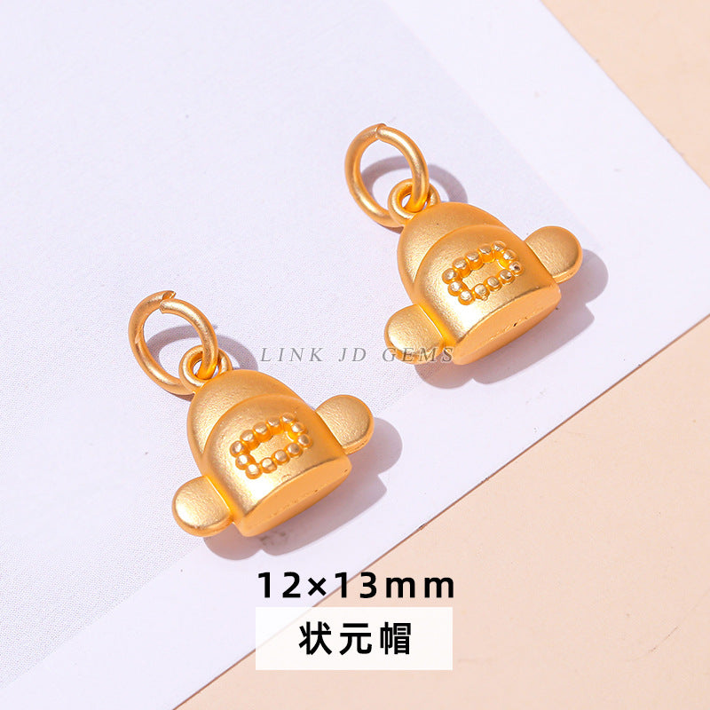 Ancient gold bell lotus abacus pendant