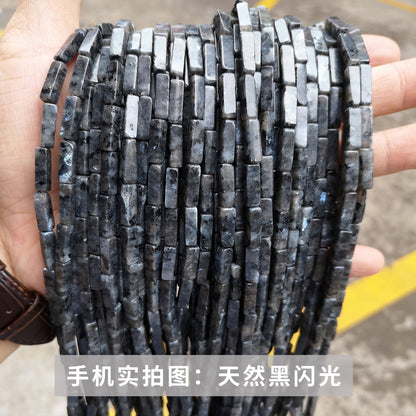 4 * 13Mm crystal agate square loose beads