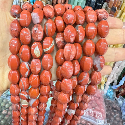 Cristal 28pcs contas de arroz hexagonais 10*14MM contas soltas 