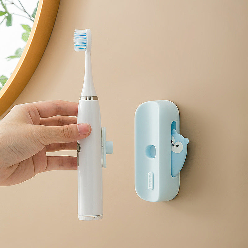 Toothbrush Holder No-Punch 2-Person Toothbrush Holder Bracket