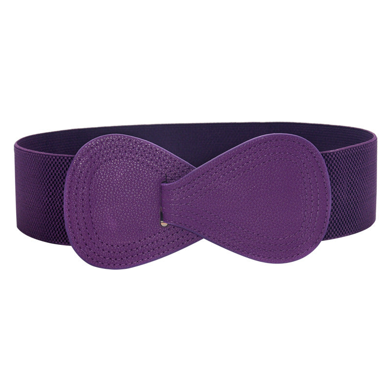 Bow elastic belt ladies