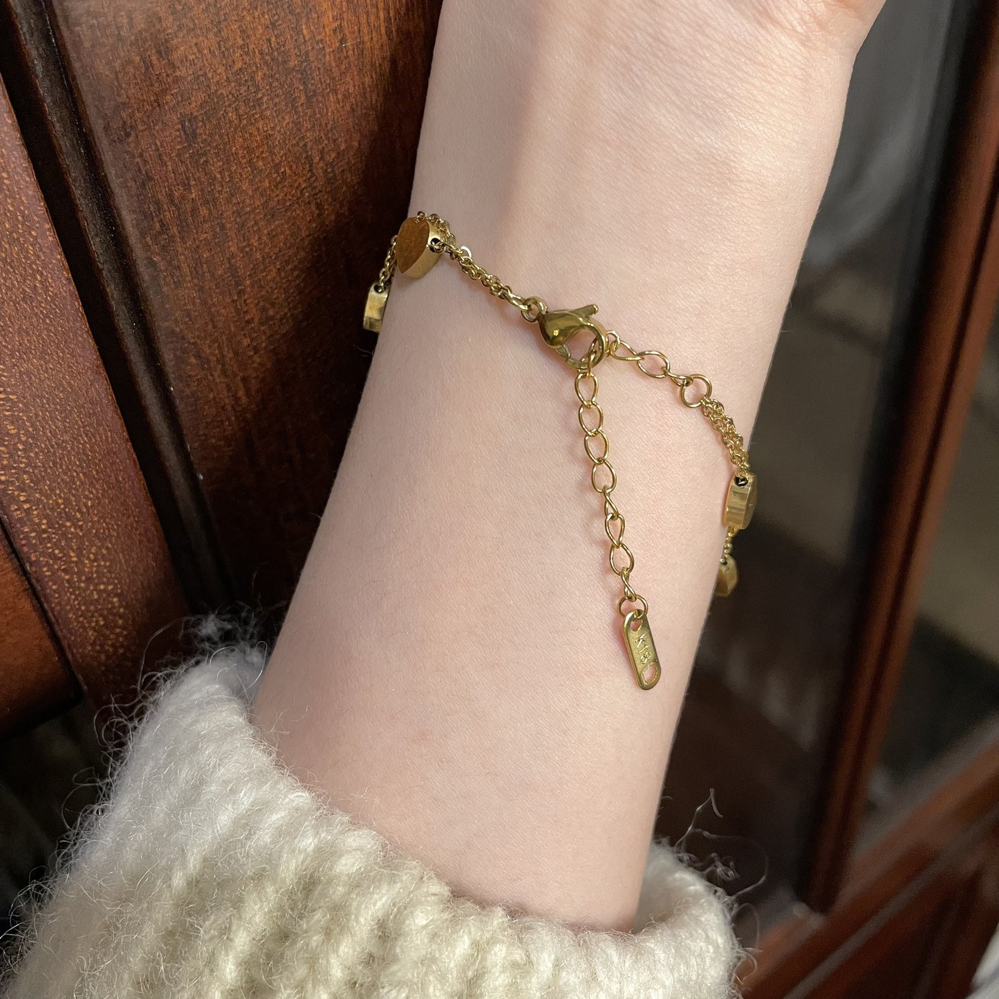 Double-Layer Titanium Steel Love Bracelet — Versatile Casual Style