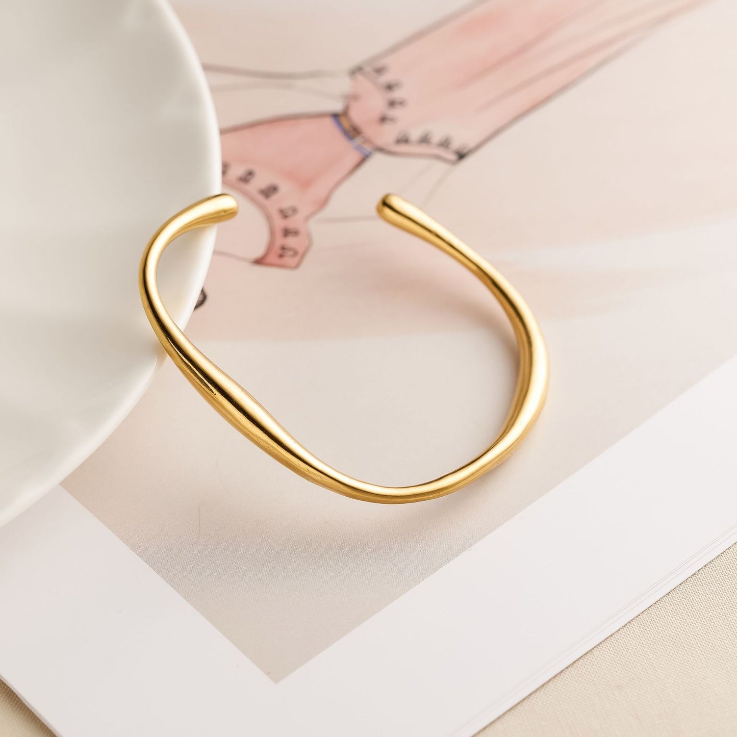 18K Gold Titanium Steel Bracelet