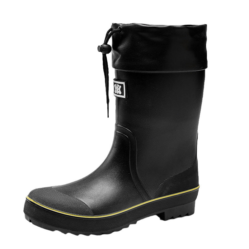 Rain boots men's fashion outer wear