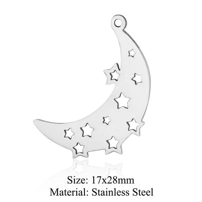 5 pcs/pack, water drop sun titanium steel pendant.