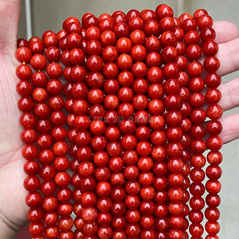 Optimization of Big Red Xinjiang Chalcedony Loose Beads