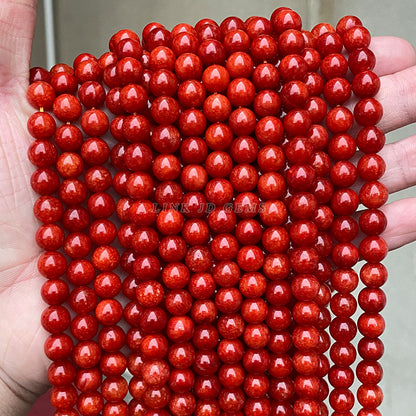 Optimization of Big Red Xinjiang Chalcedony Loose Beads