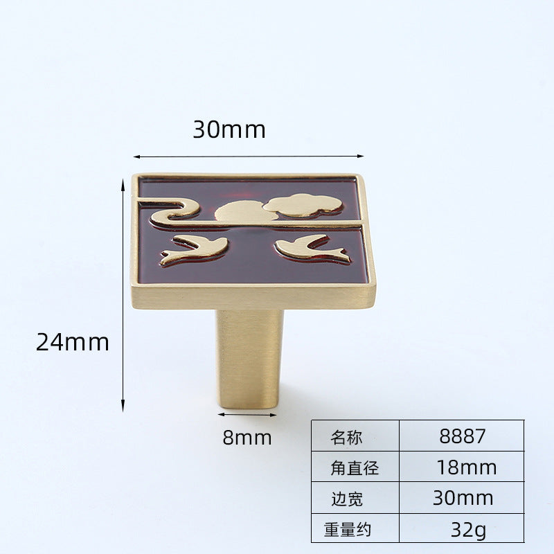 Chinese black copper handle