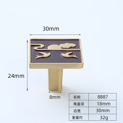 Chinese black copper handle