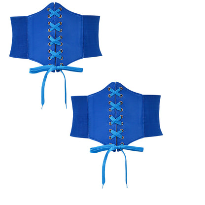 Elastic waist width belt