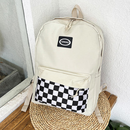 Classic checkerboard backpack