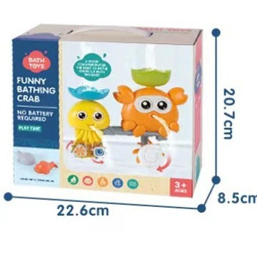 Baby Bath Toy Set Dinosaur Animal Shapes Spinning Wheel Children's Bath