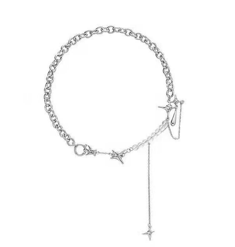 Zircon Split Heart Necklace