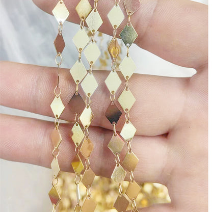 Carved geometric retro waist chain