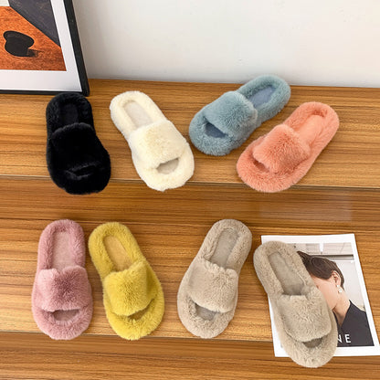 Slippers women's outer wear flat bottom