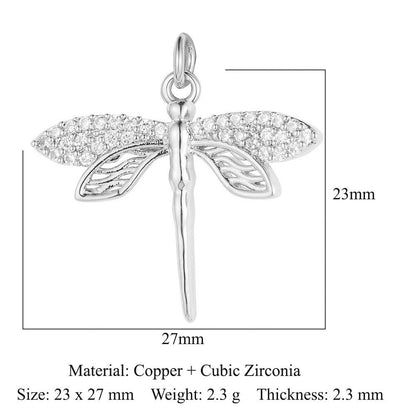 Colgante de cobre y circonita con forma de estrella y sol 