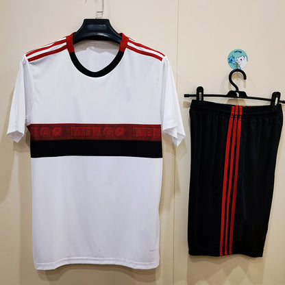 19-20 Flamengo Home Red Away White Adult Short Sleeve Jersey