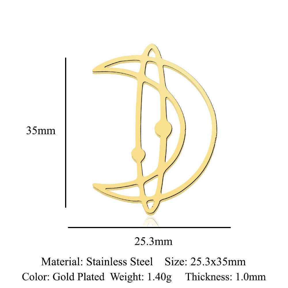 5 pcs/titanium steel pendant with wings angel sun