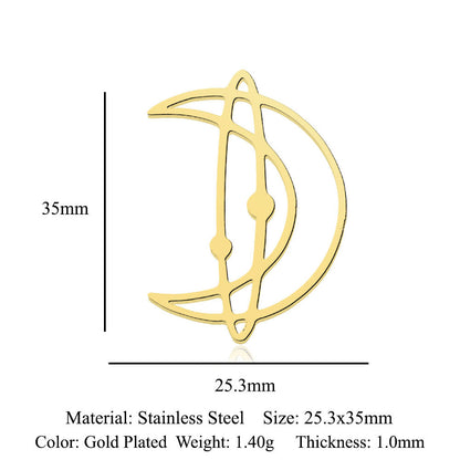 5 pcs/titanium steel pendant with wings angel sun