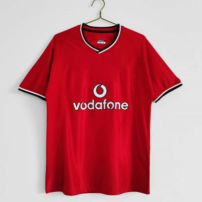 Camiseta clásica de local de Beckham Giggs Van Nistelrooy de los Red Devils del Manchester United 01-02 