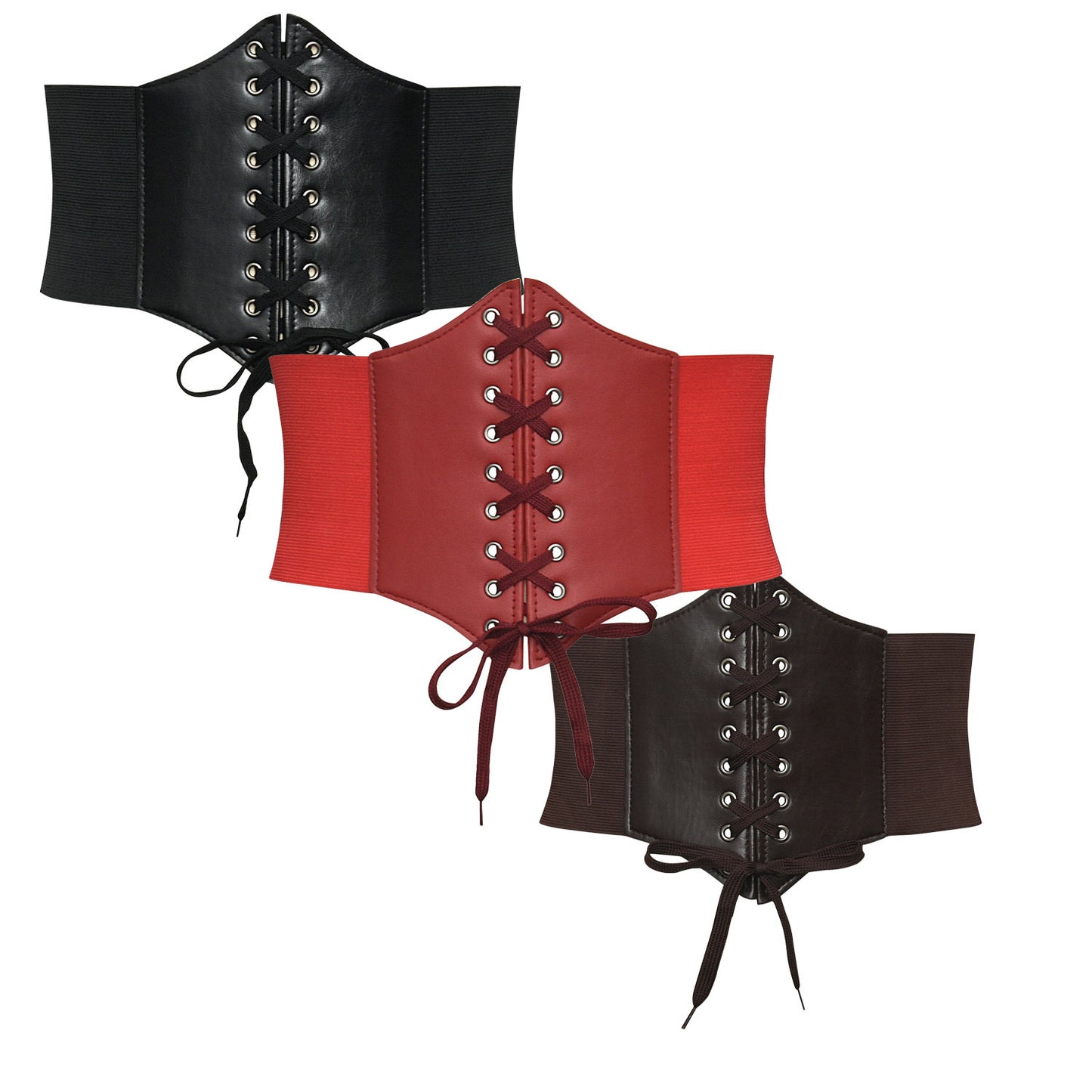 Elastic waist width belt