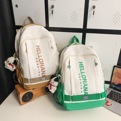 Couple leisure travel backpack