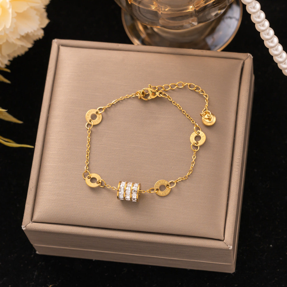 18K Gold Titanium Steel Bracelet