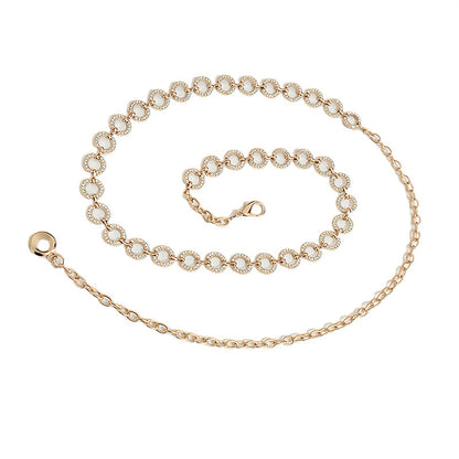 Ring buckle metal chain waist chain