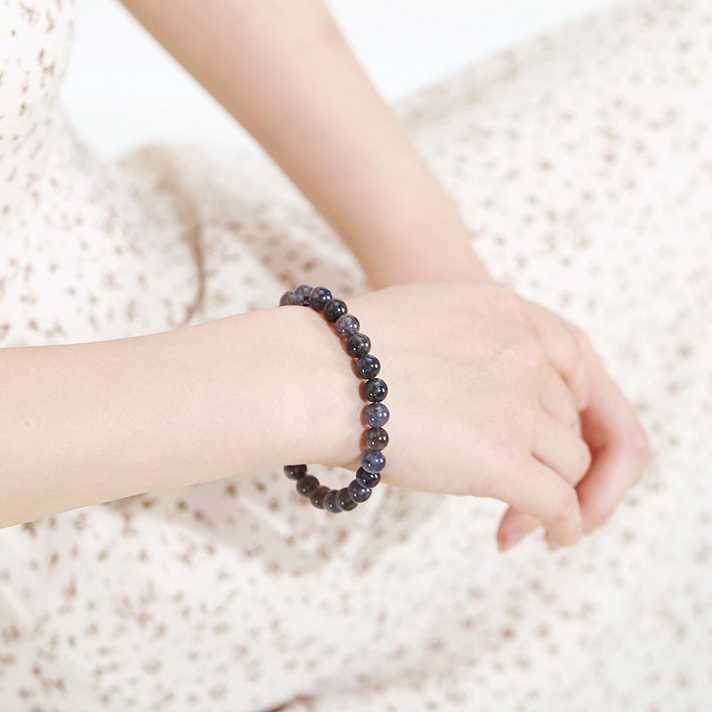 Cordierite bracelet couple