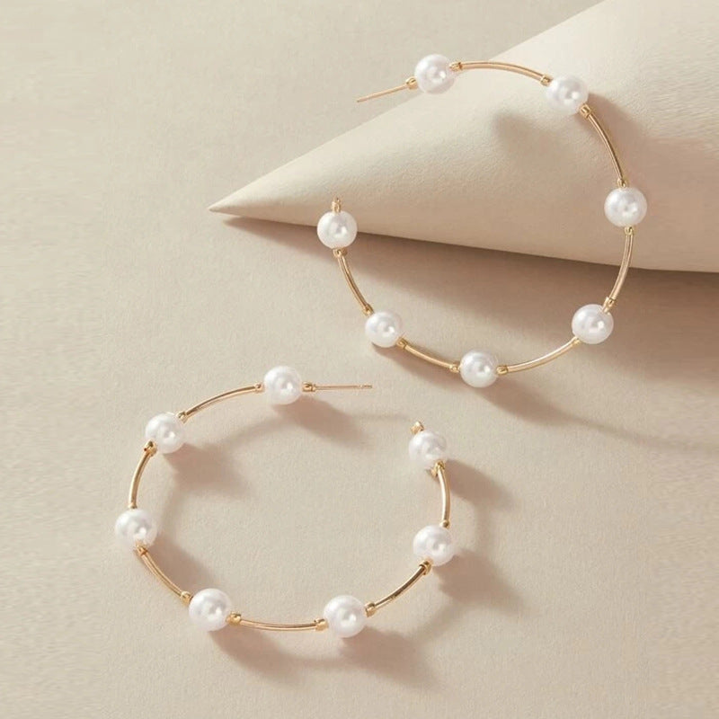 Retro Ins Style Artificial Pearl Earrings