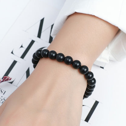 Sub-graphite bracelet personalized single circle bead jewelry