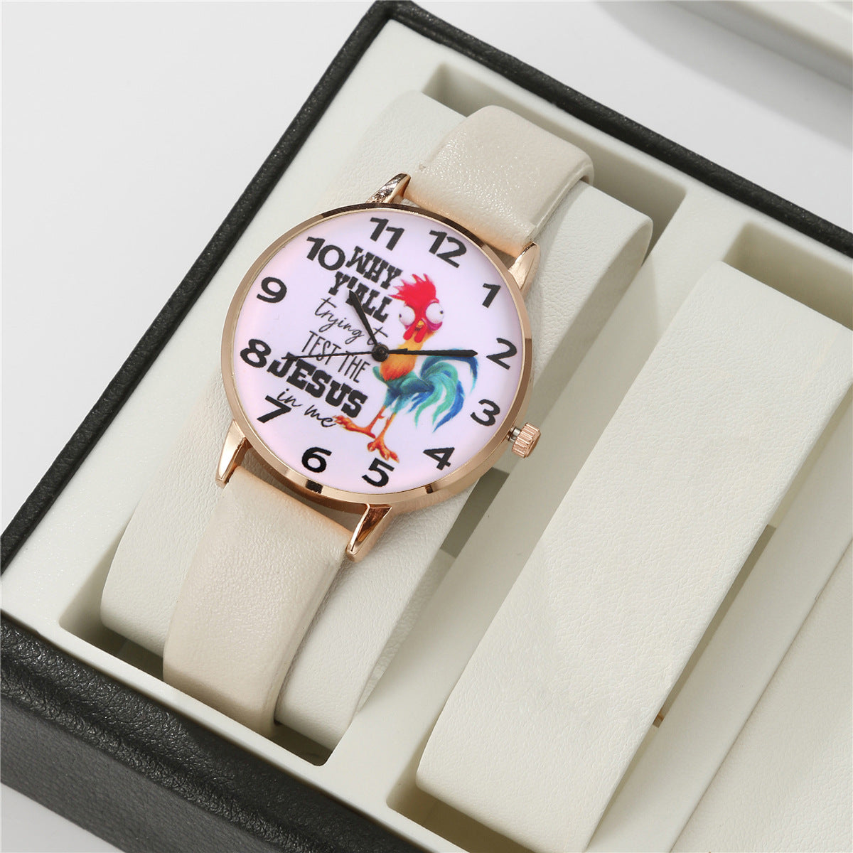 Quartz Wrist Watch Pearl Butterfly Jewelry Set