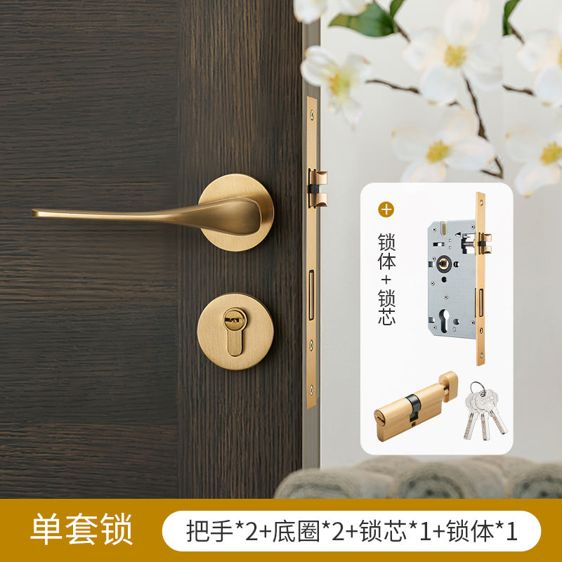 fashion Brass silent door lock