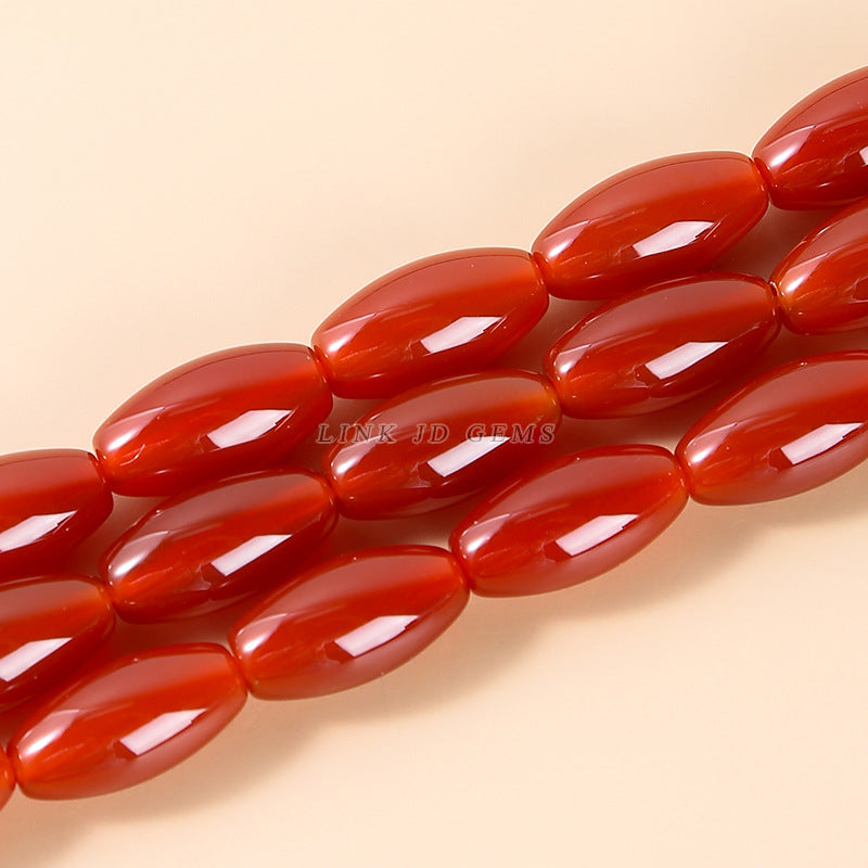 agate rice beads loose beads drum beads bucket beads DIY