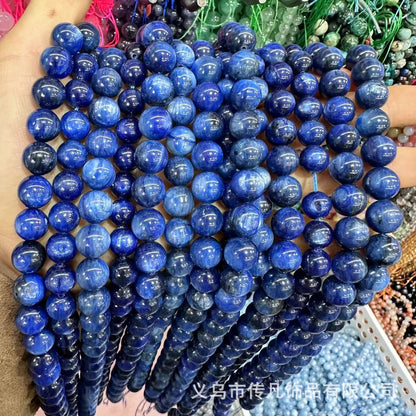 A-grade kyanite round beads loose beads