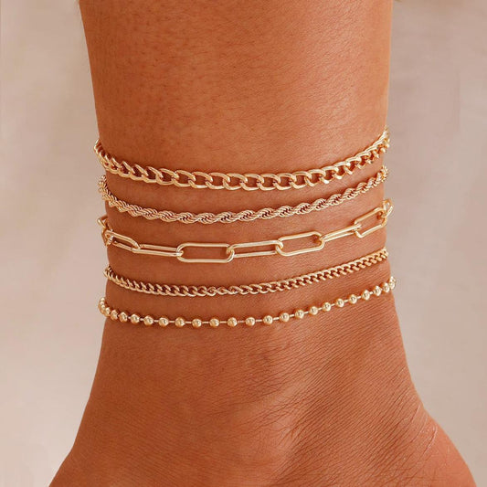 Juego de tobilleras de playa (5 piezas) 