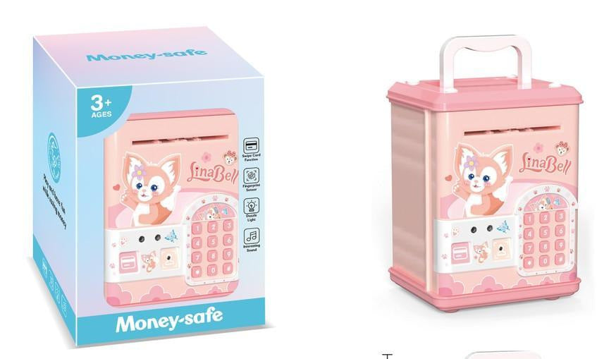 StellaLou Money Bank, Children's Storage Savings Box with Password for Boys and Girls