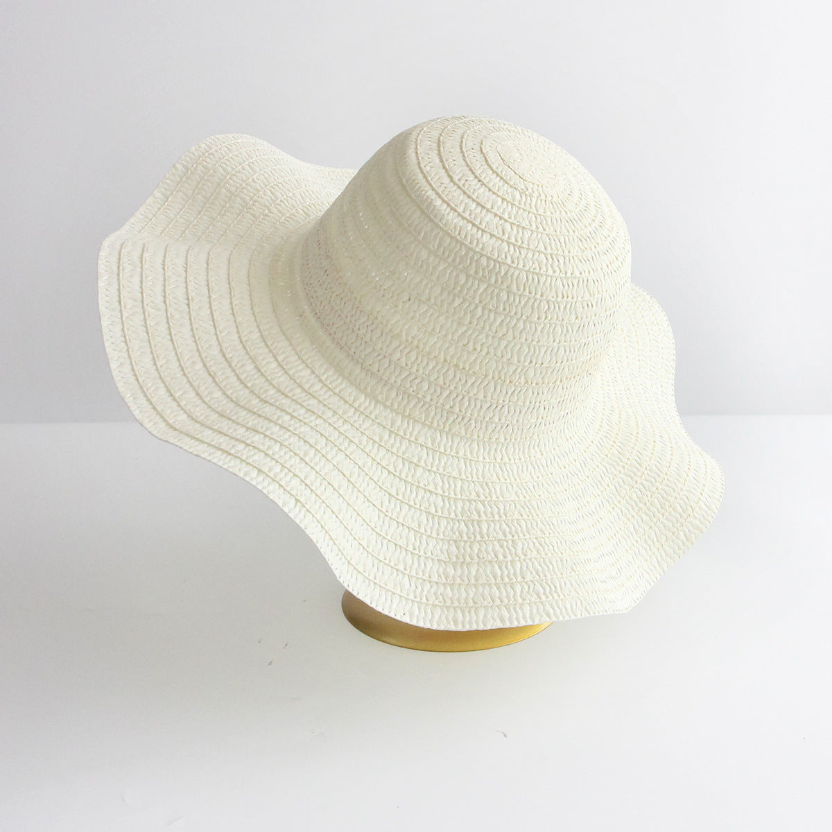 Bulk DIY Flat-Brim Straw Hat Summer