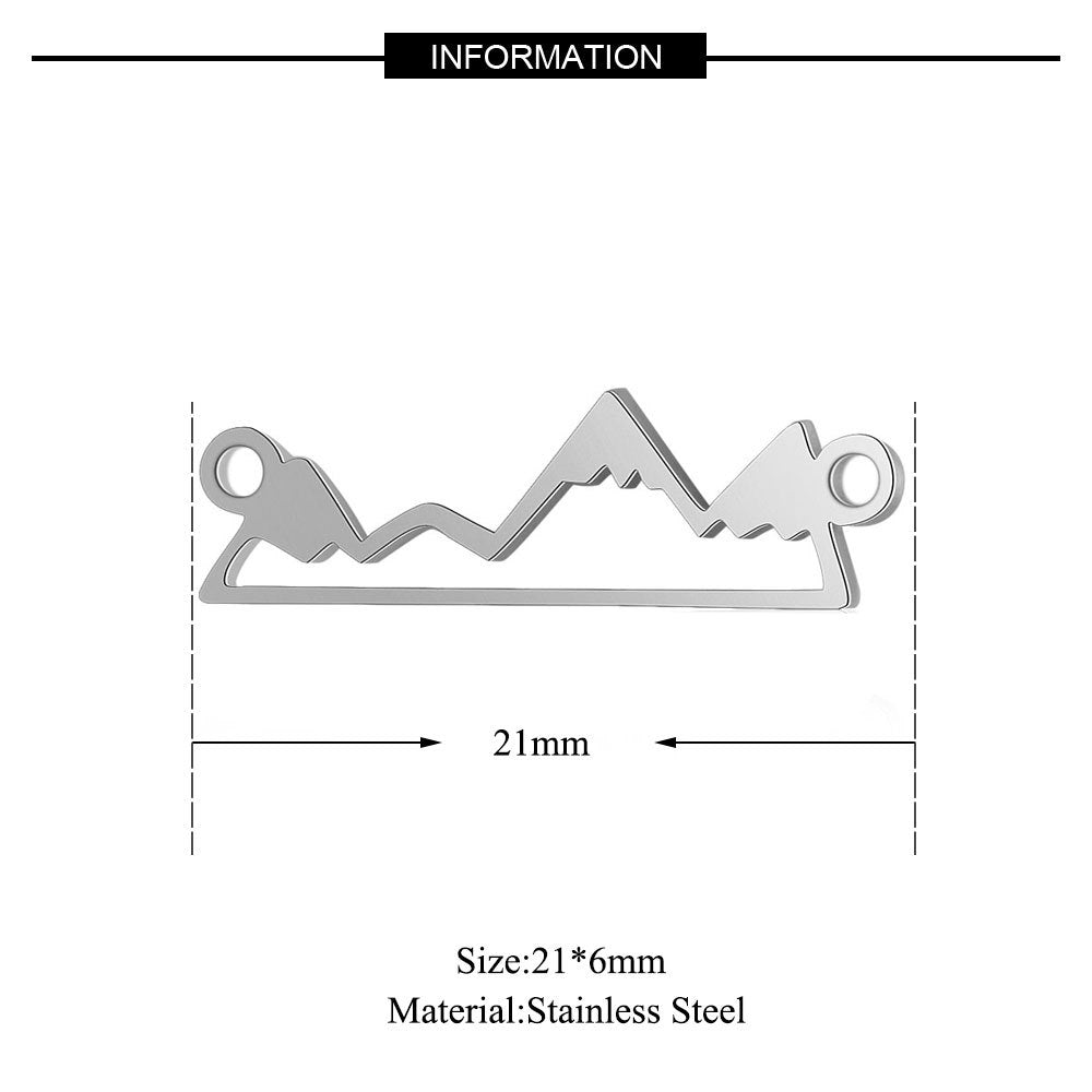 5 pcs/titanium steel jewelry map pineapple pendant accessories