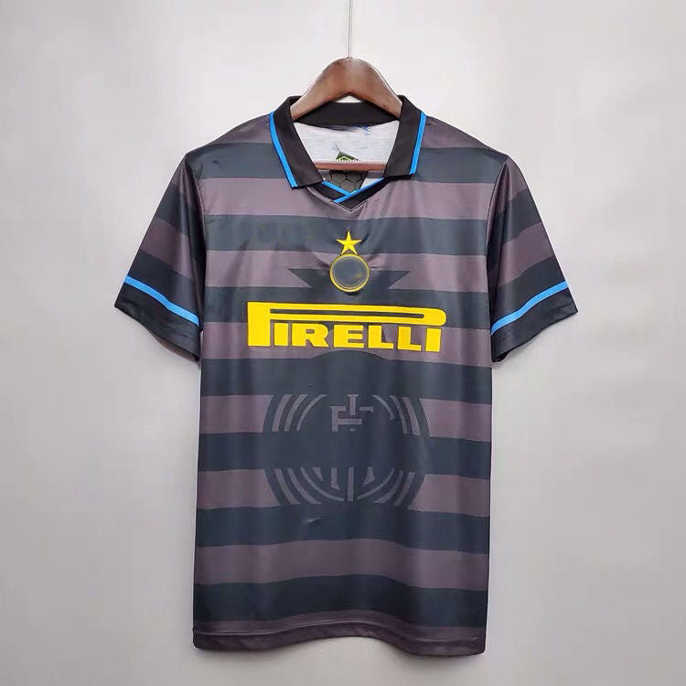 97-98 Inter Retro 10 Ronaldo Zamorano Djorkaeff Home/Third Jersey