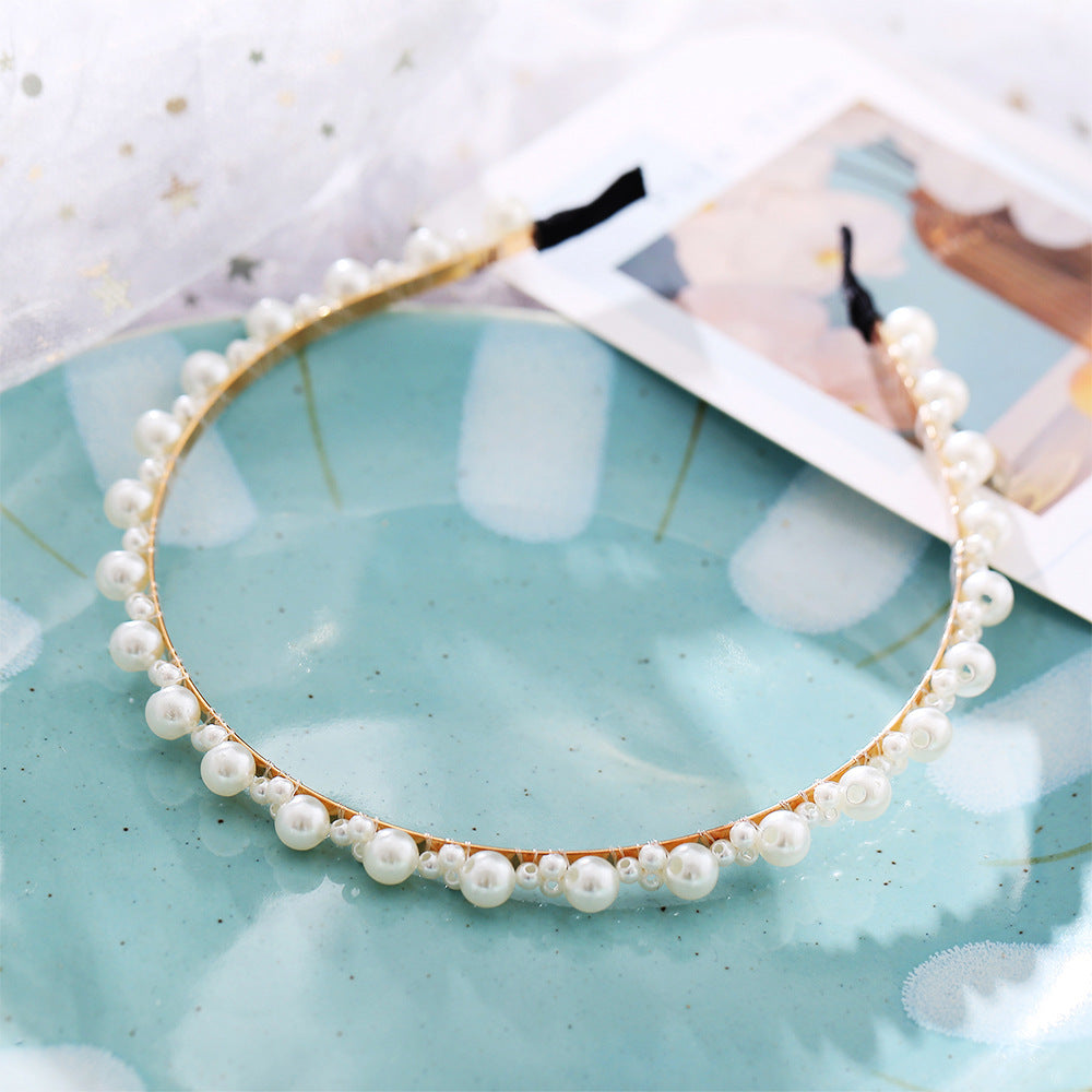 Wave Pearl Headband for Women