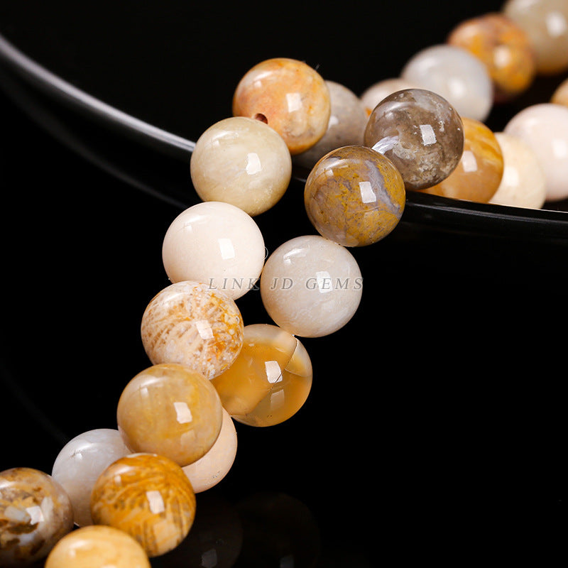 Chrysanthemum stone loose beads jewelry accessories DIY beads