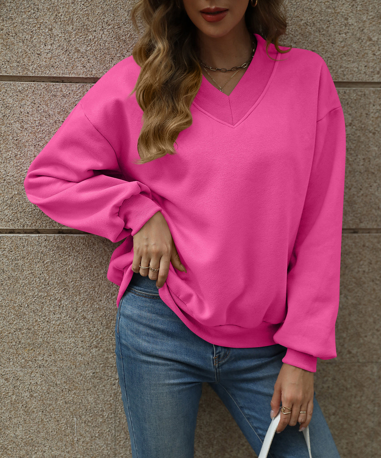 Fleece Loose Versatile Sweater