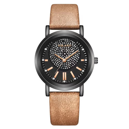 Starry Sky Womens Watch Leather Strap Trendy