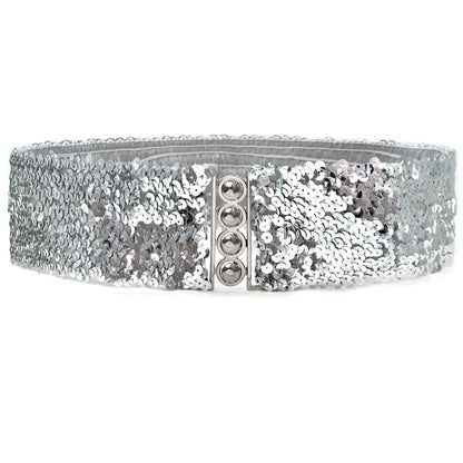 Sequin elastic belt