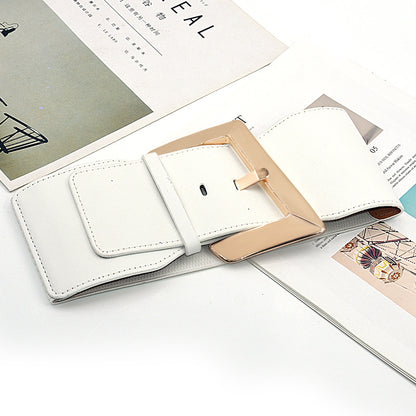 Extra wide elastic women's belt