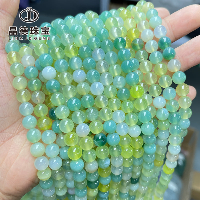 Green grape agate loose beads